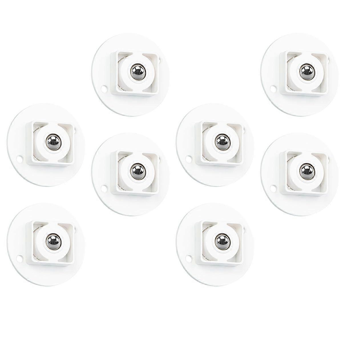 8pcs Adhesive Caster Wheels for Storage Boxes and Trash Bins, Strong Load Capacity, Silent and Scratch