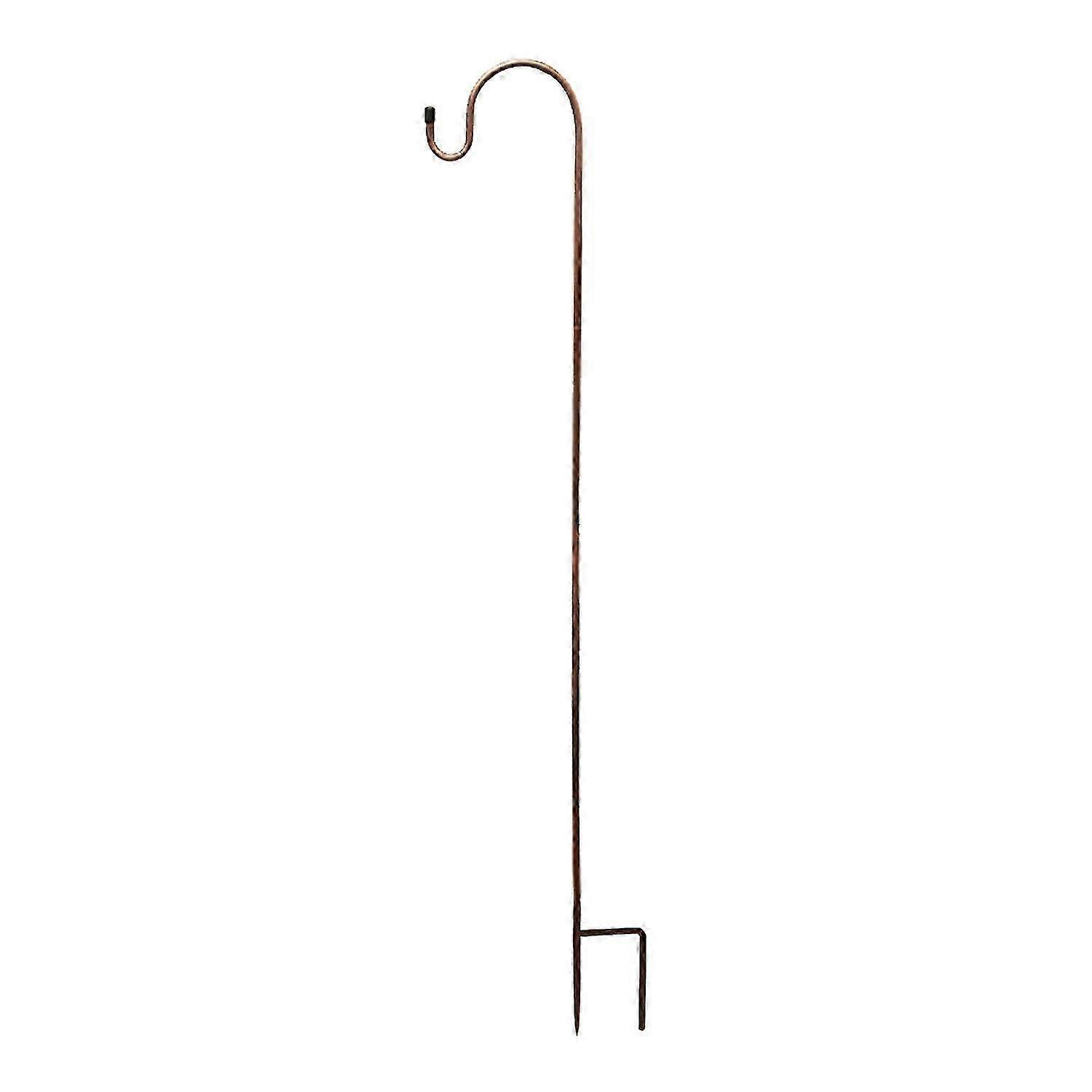 25-26 Outdoor Shepherds Hook, 5-Claw Base, Adjustable Height, Rust-Proof Iron