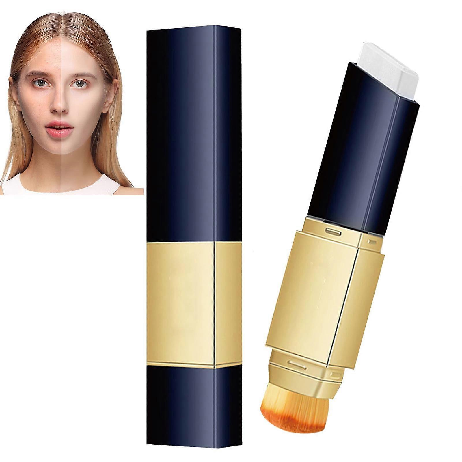 Color Changing Foundation Stick with Brush, Hydrating 2in1 Concealer, Lightweight Formula