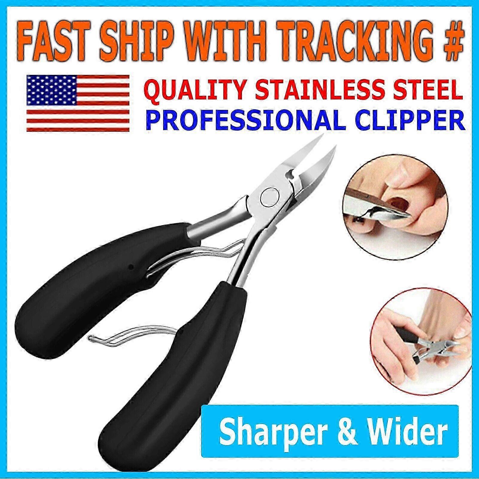 Precisely Engineered Toenail Clippers, Black Handle for Thick Nails 26-27s