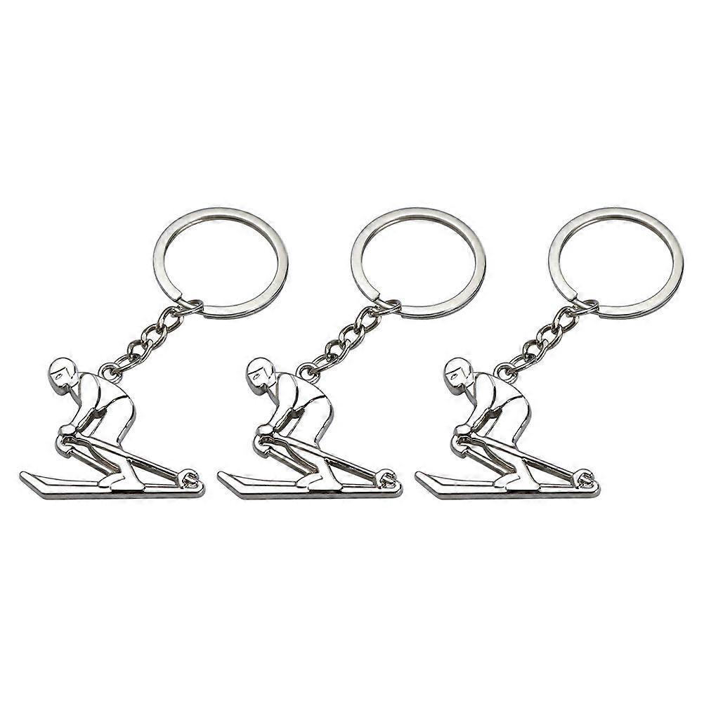 Snowman Keychain Decorative Keychain Accessory 3Pcs