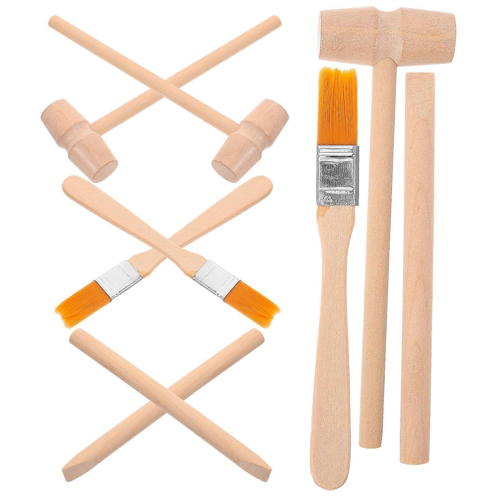 Assorted Color Dinosaur Digging Tools Excavation Toy with 3Sets Wood Tools