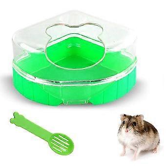 Hamster-Sandbadezimmer mit Schaufel, Plastikraum-Sauna-Toilette-Badewanne 26-27s
