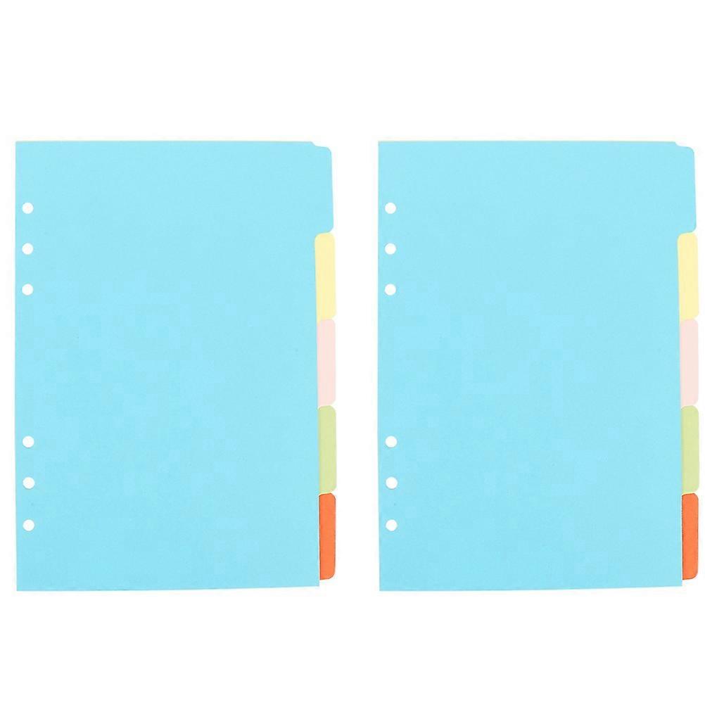 Record Dividers Rectangular Binder Accessories 22x15.2cm Separate Documents 10Pcs