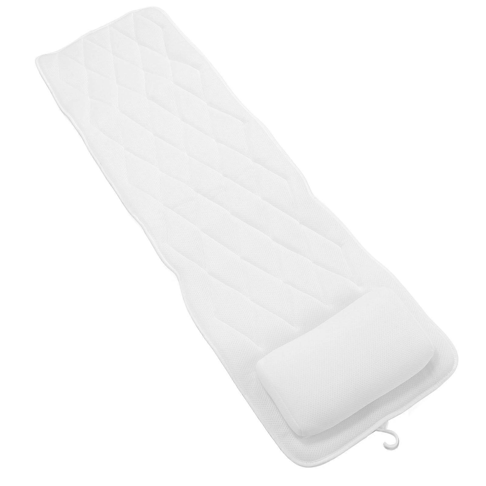 Bath Pillow for Bathtub with Ergonomic Full Body Support and Comfortable Contoured Headrest