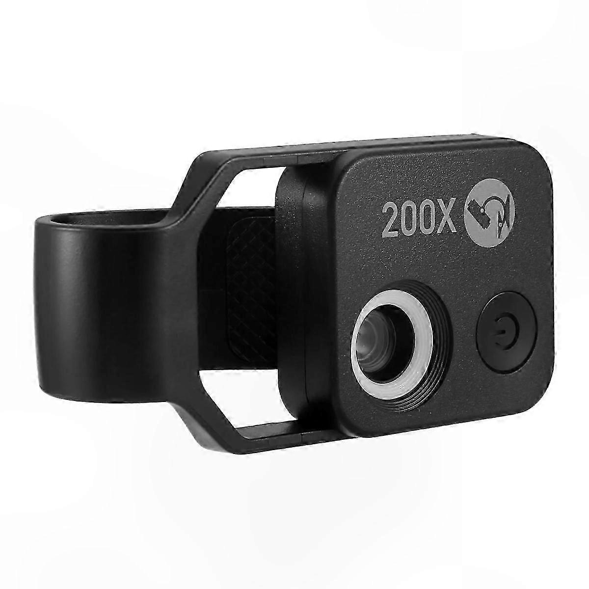 Portable Mini Digital Microscope with 200X Magnification, Includes Window Microscope Accessory for Cell Phone, Compact and Lightweight Design