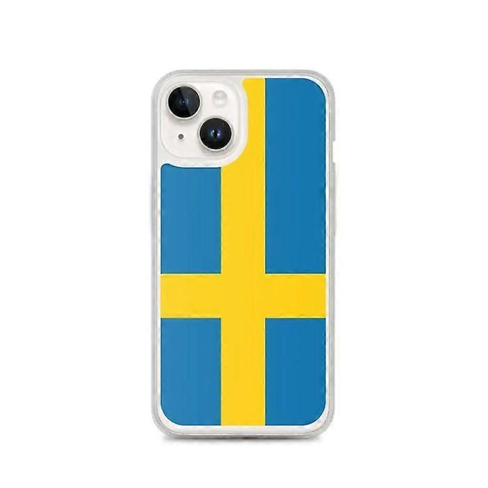 Phone Case – Sweden Flag – Compatible with iPhone 14 – Soft Case – Durable and Shockproof - Silicone - Pixelforma