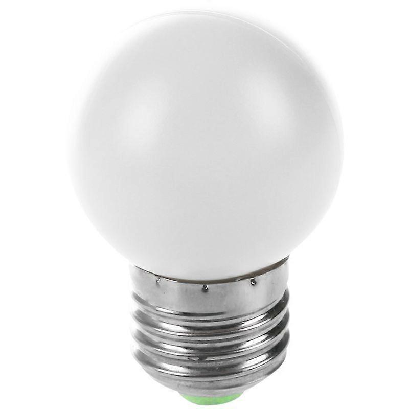 E27 LED Light White Bulb Plastic Bulb (0.5W Power, White)