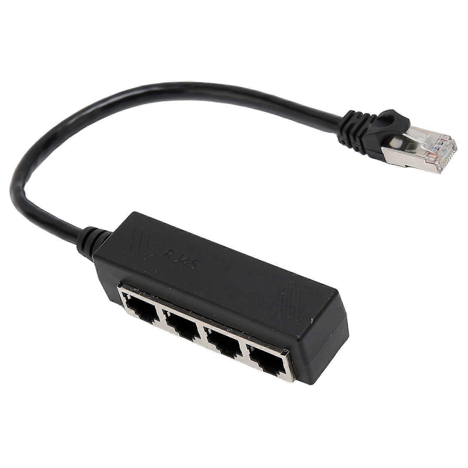 Ethernet Splitter  Speed RJ45 Adapter Shielded Gold Plated for Laptop Router Network Access
