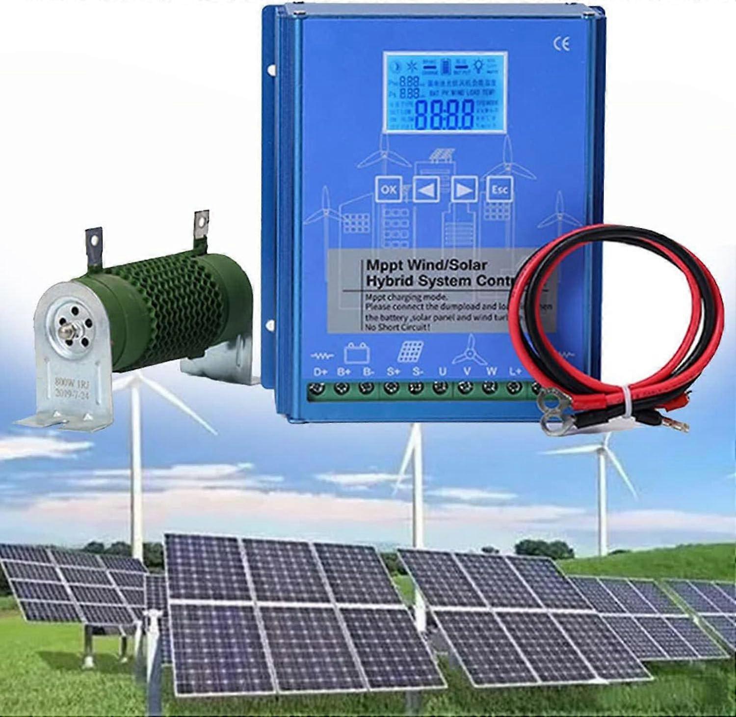 6000W 12V Wind Solar Hybrid MPPT Charge Controller for Efficient OffGrid Battery Charging