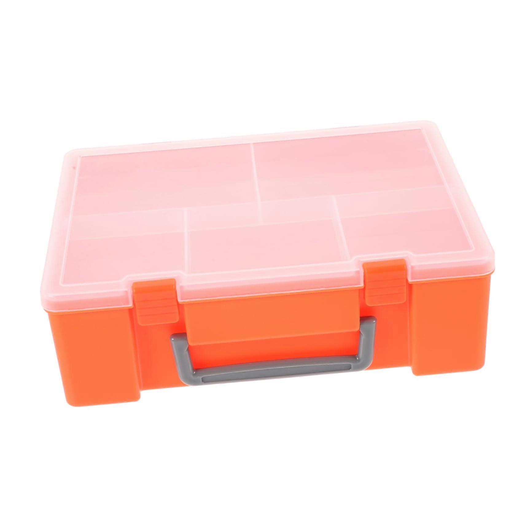 Parts Storage Box Compact Rectangular MultiCompartment Organizer for Tools Jewelry Electronics