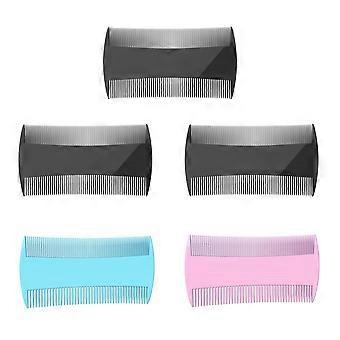 5 Pcs Double Sided Hair Comb Set with Fine and Coarse Teeth for Beard and Mustache Grooming