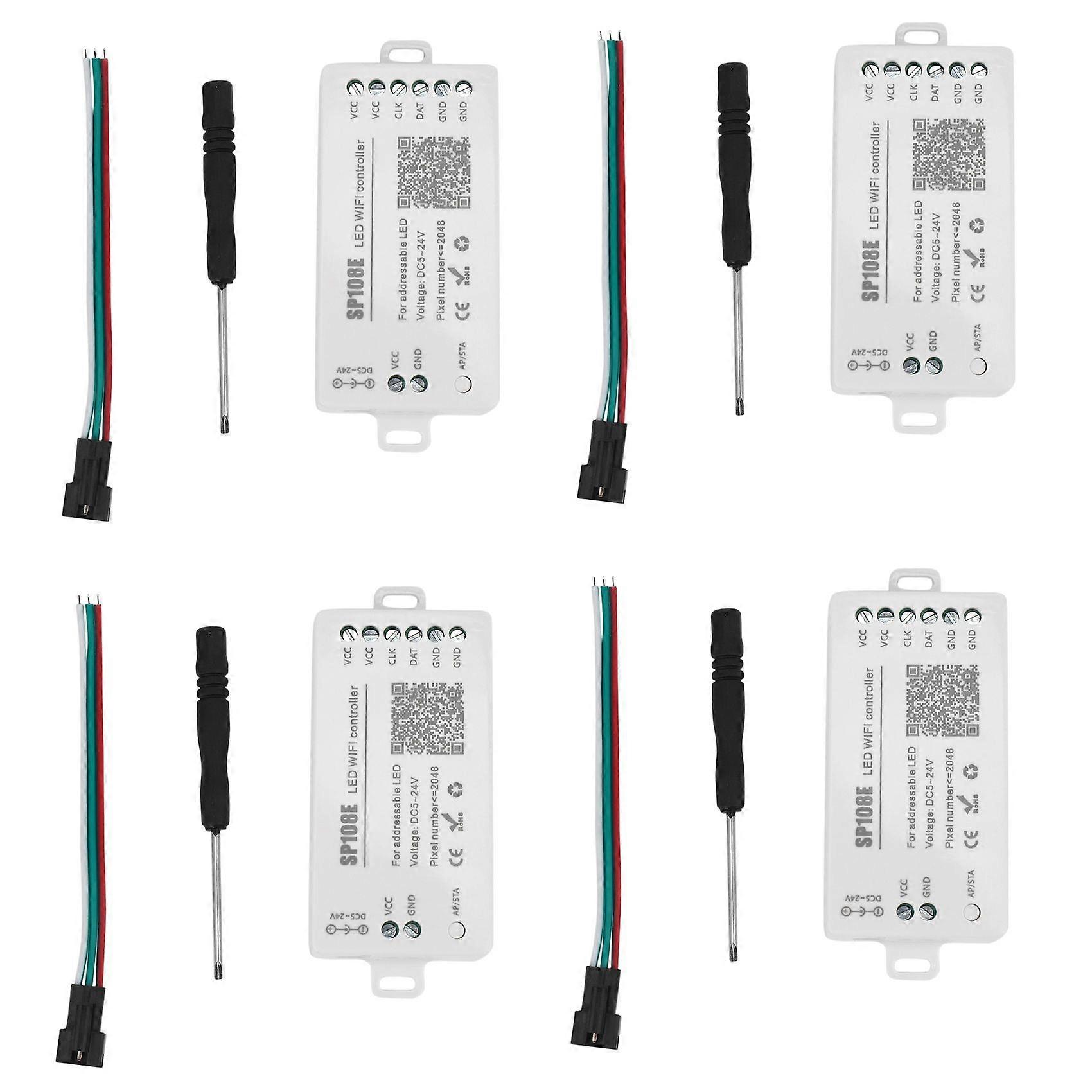 4X SP108E LED Wifi Magic Controller WS2812B WS2813 Etc LED Strip Module Light Smart APP Wireless Control