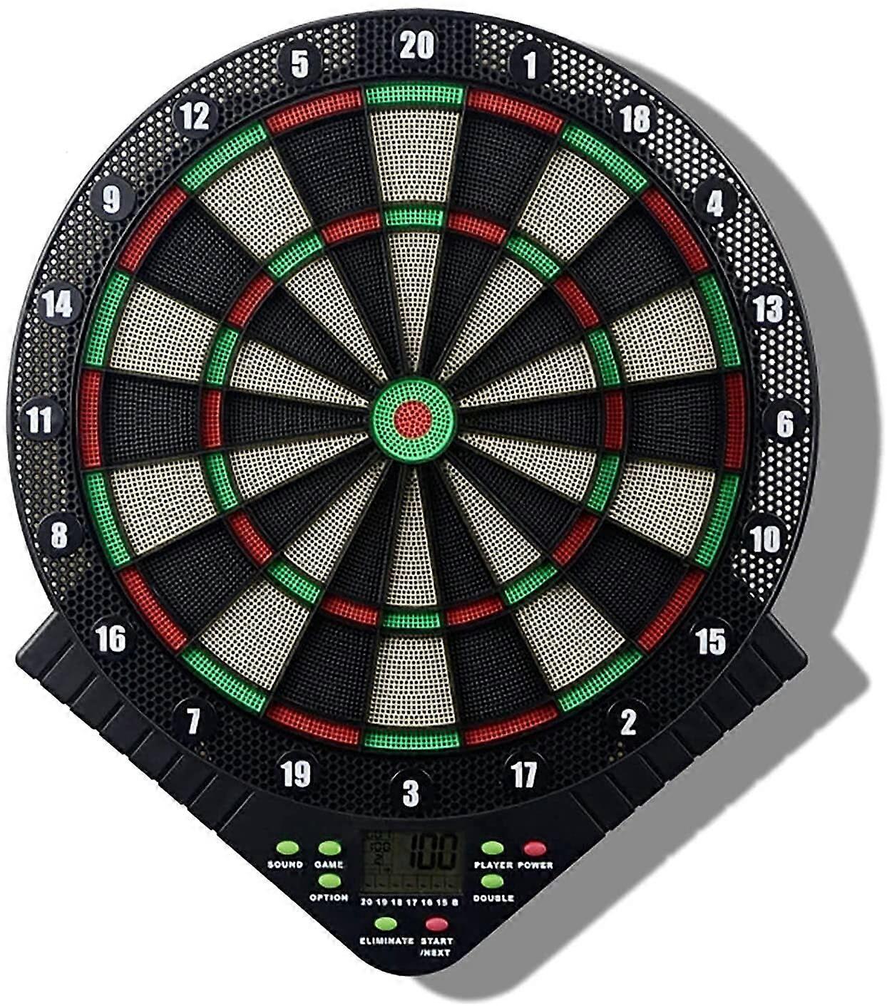 Electronic Dartboard with LED Scoring Display, 18 Games 159 Variations, Soft Tip Darts Set for Home and Bar