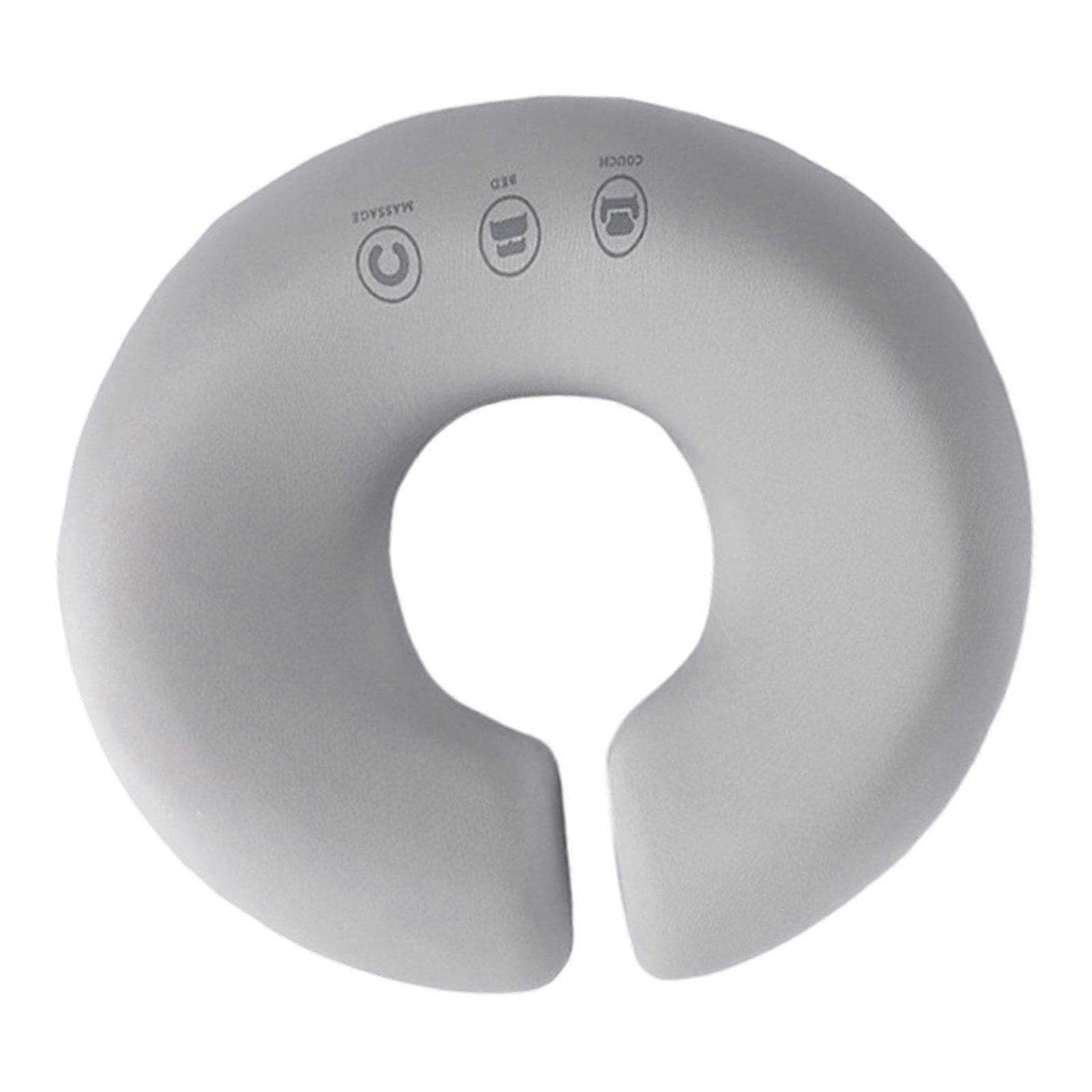 Face Down Massage Pillow Grey Memory Foam Face Cradle for Spa Table with Removable Cover
