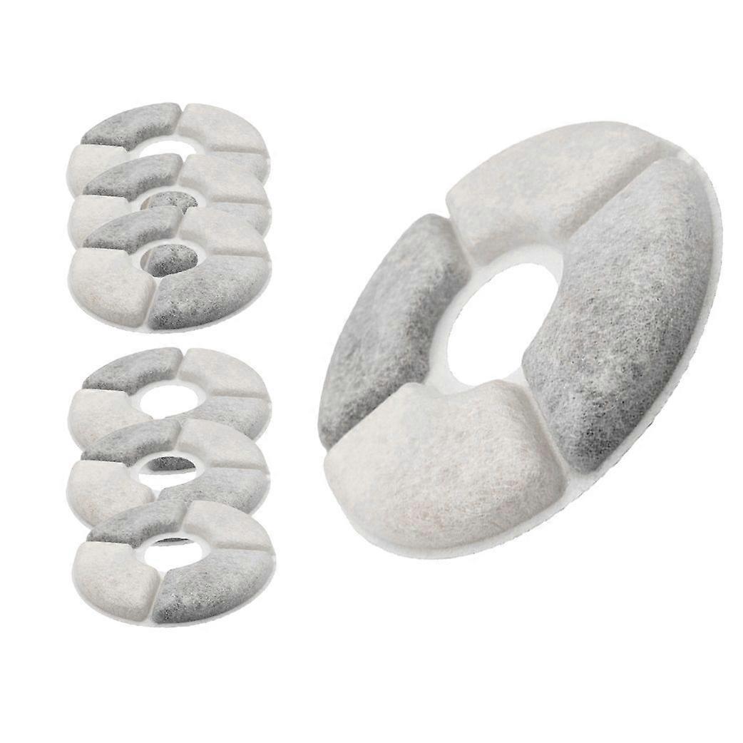 Cat Fountain Filter 6 PCS, Advanced Replacement Filters for Pet Water Fountains, 3-in-1 System with Activated Carbon, Softens Hard Water, Traps Hair, 