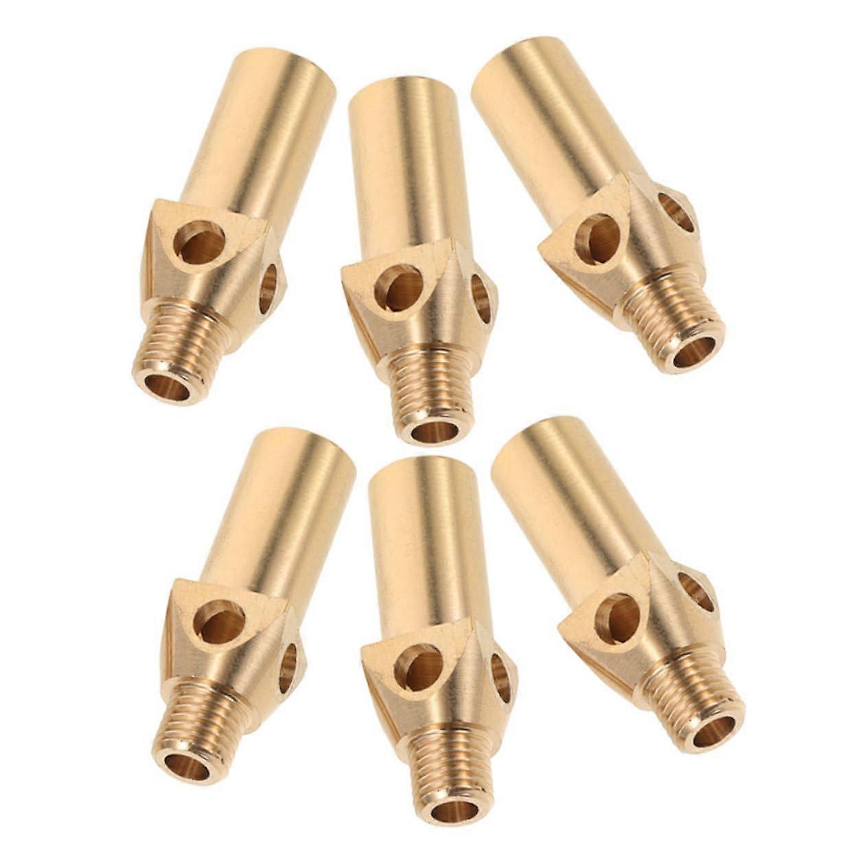 Propane Quick Connect Nozzle Set, Durable Brass RV Gas Burner Jet Replacement, Easy Installation