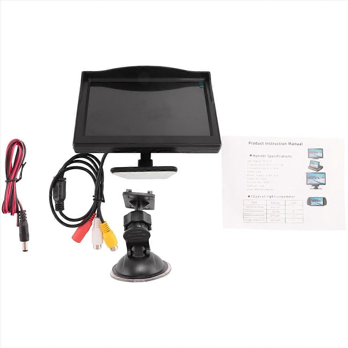 5 Inch 800X480 TFT LCD HD Screen Monitor with Dual Mounting Bracket for ...