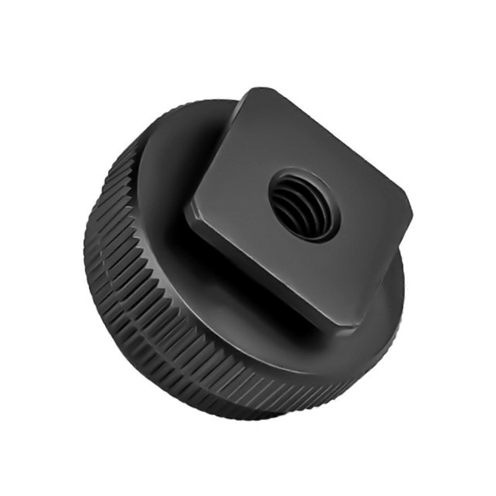 Camera Cold Shoe Adapter Metal 1/4 Inch Quick Release Mount for DSLR Light and Microphone