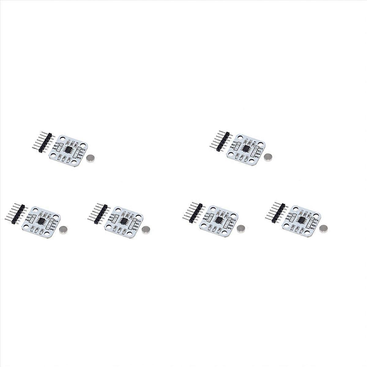 6Pcs AS5600 Encoder 12 Bit Precision Magnetic Induction Angle Measuring Sensor Module Electronic Com