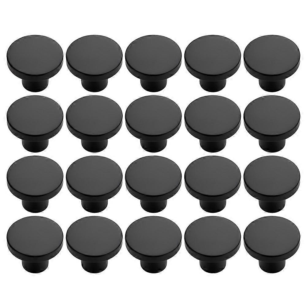 20 Pack Black Cabinet Knobs, Round Drawer Knobs for Kitchen Cabinets, Dressers & Closet Doors