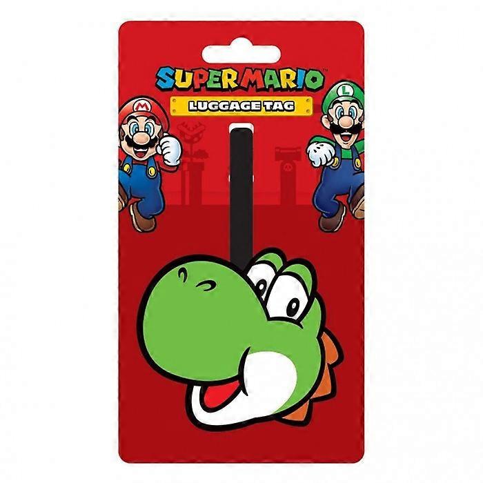 Super Mario Face Yoshi Luggage Tag