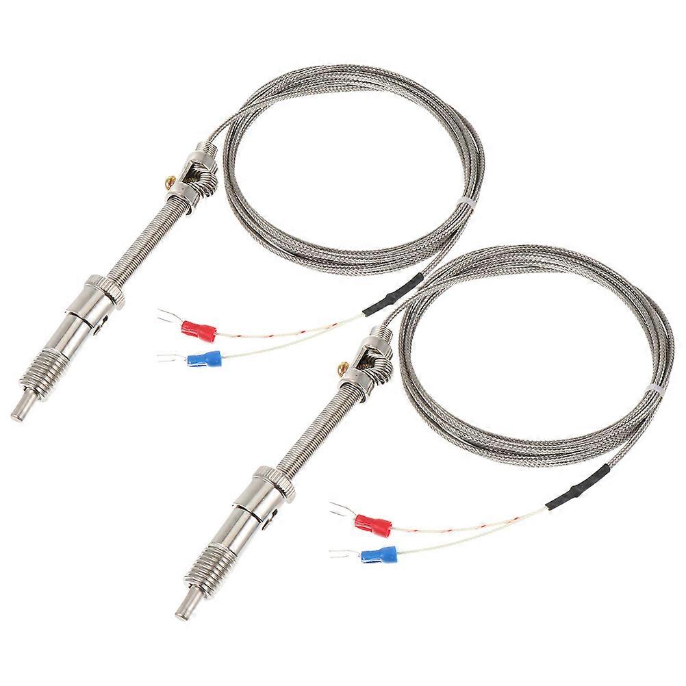 K Type Thermocouple Wire Temperature Sensor for Measuring 8Pcs Spring-Loaded Design
