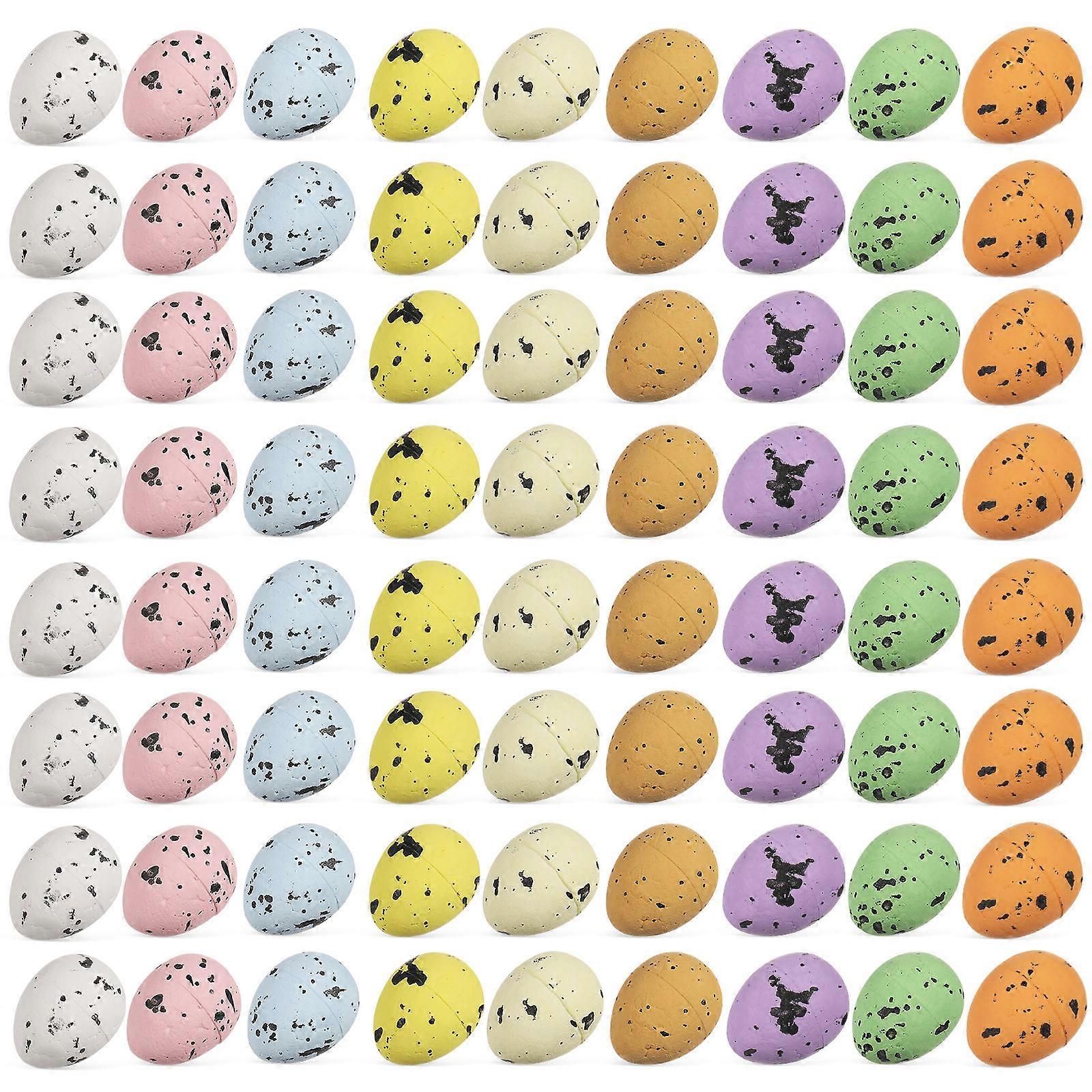 Foams Easter Eggs Miniature Decorative Eggs for Easter Party 600Pcs Assorted Colors