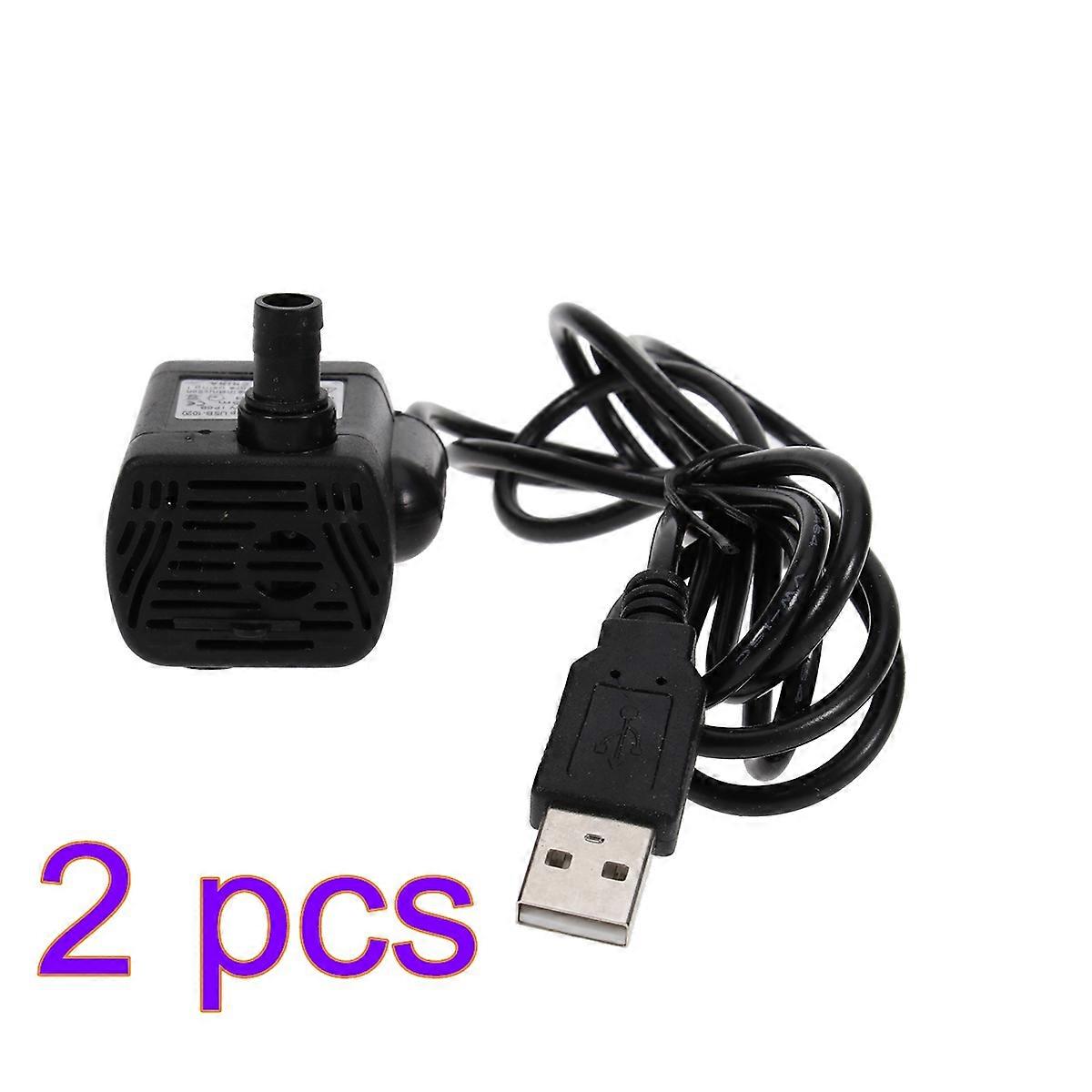 Fish Pond Water Pump USB-1020 Submersible Function 2Pcs Set
