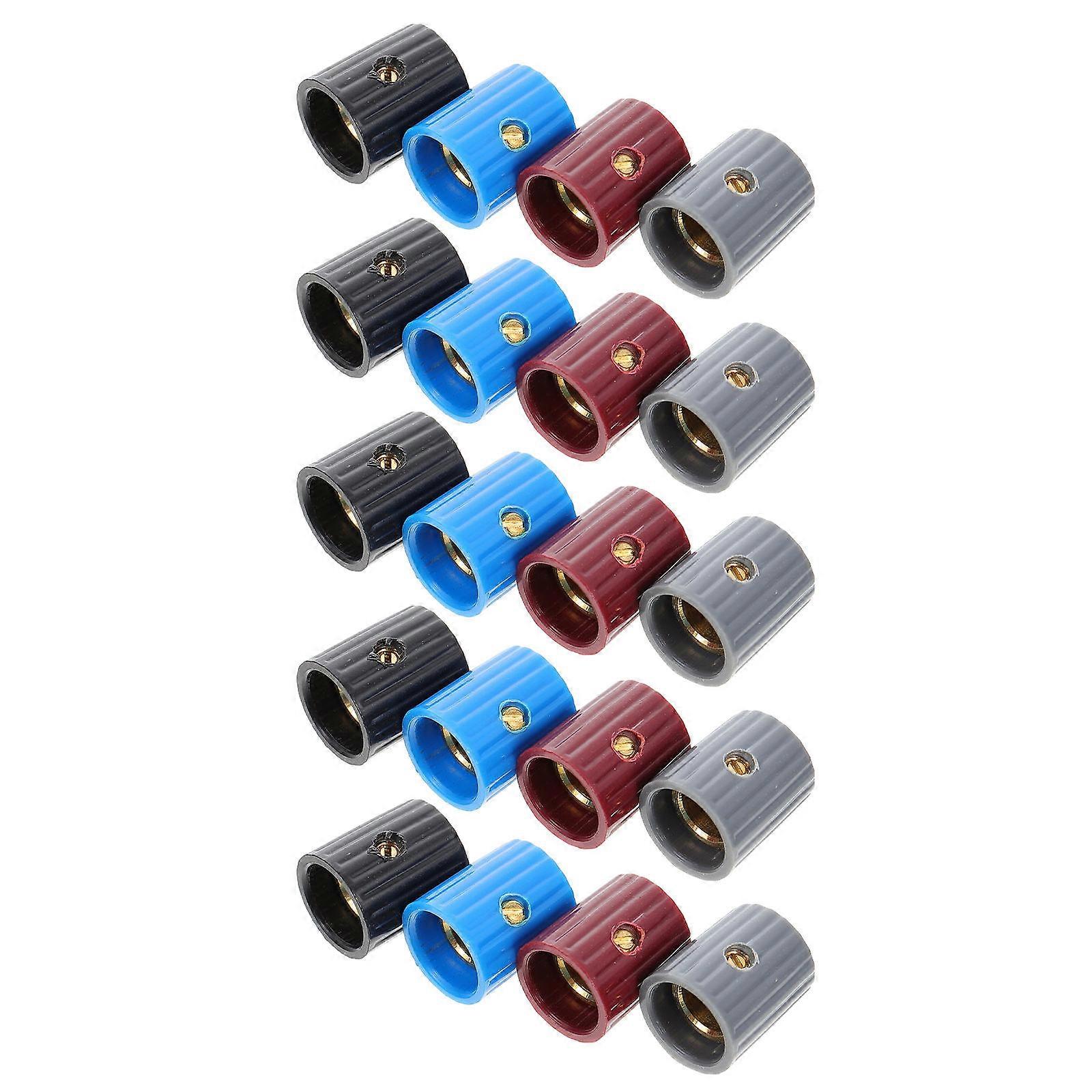 Guitar Amplifier Knobs Effect Pedal Knob Chicken-Head Knobs for Guitar Bass 60Pcs