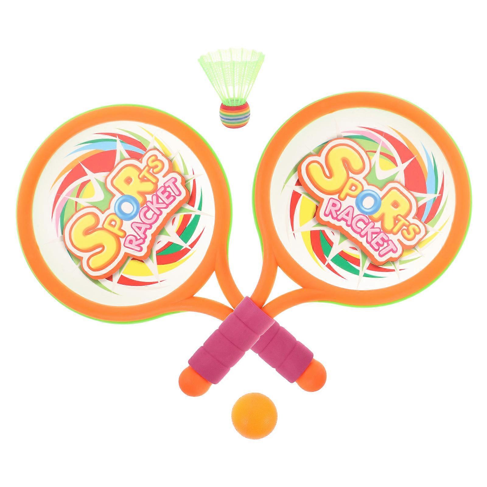 Badminton Racket Toy Racket for Playing 4Sets with Comfortable PVC Handle