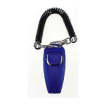 2-in-1 Pet Training Clicker and Whistle, Dog Training Whistle, Blue