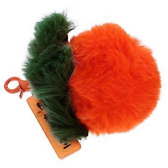 Fluffy Keyring Plush Persimmon Keychain for Decoration Orange