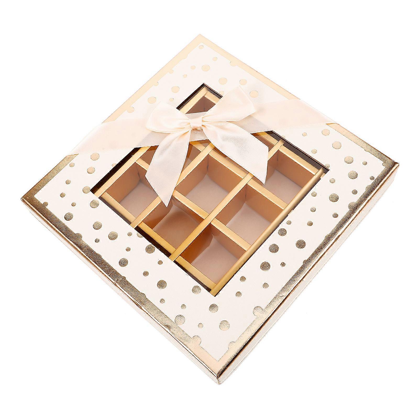 Chocolate Packaging Box for Decor Beige Cardboard Empty Chocolate Gift Box