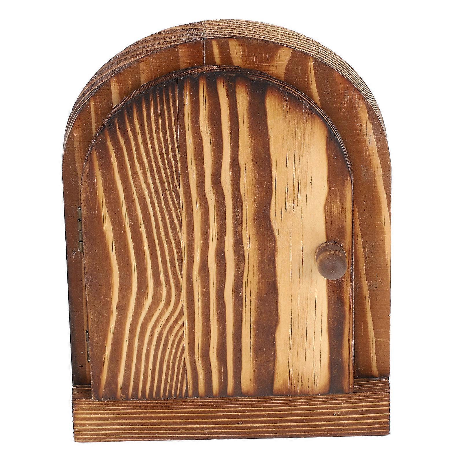 Solid Wood Switch with Door Design for Light Switch Protection