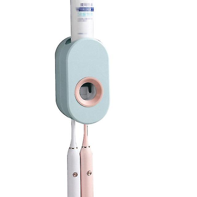Adhesive Automatic Toothpaste Squeezer Set, Wall-mounted Toothpaste Holder, Toothbrush Rack, Wall Suction Toothpaste Squeezer