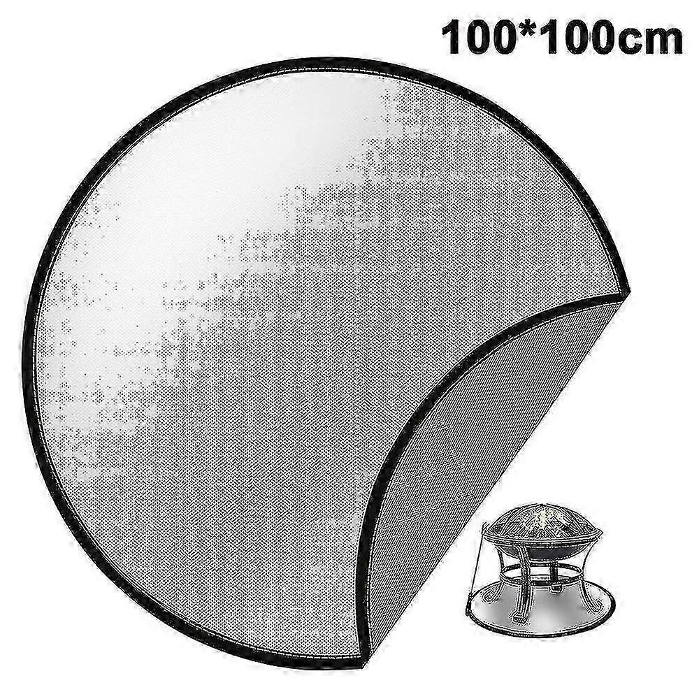 2026PING-Silicone Fireproof Fire Pit Mat, Fire Pit High Temp Mat