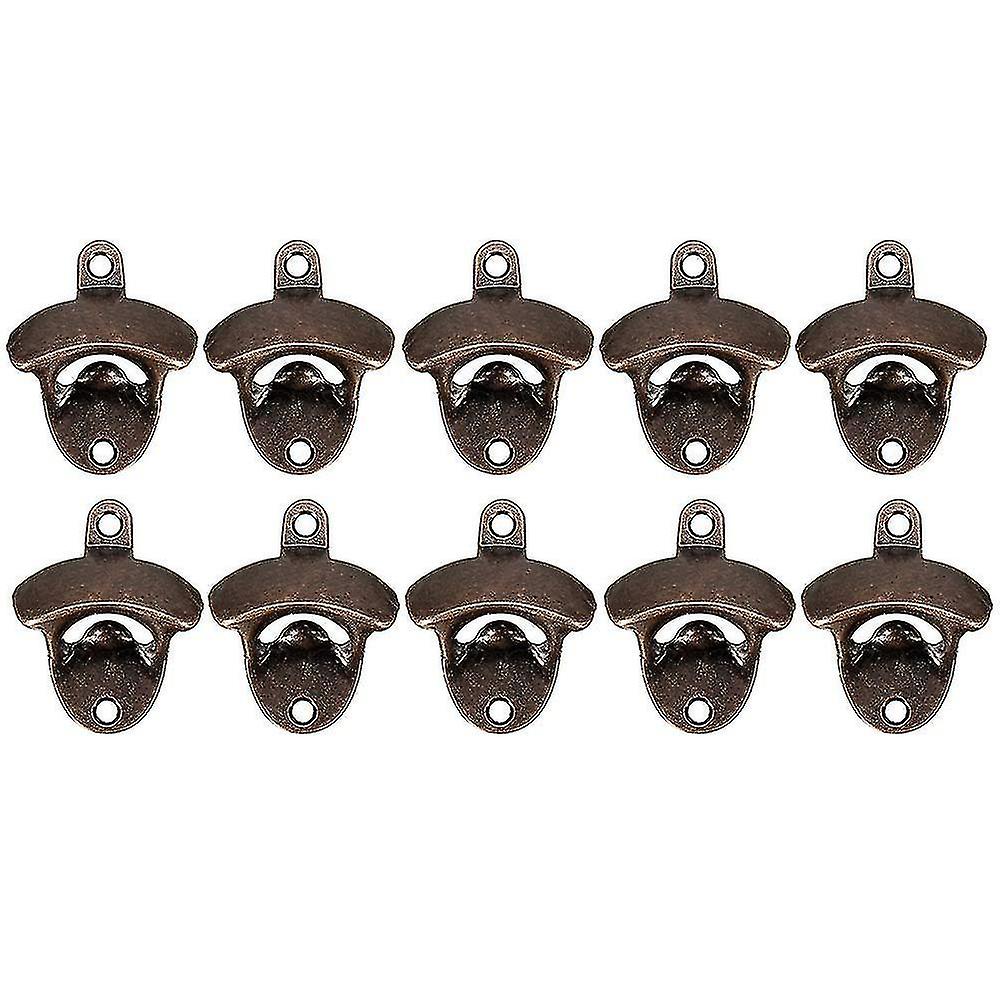10 Pack Bottle Opener Wall Mounted Rustic Beer Opener Set Vintage