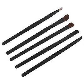 5Pcs Eye Makeup Brushes, Various Shapes, with Storage Case, Daily Home & Salon Use