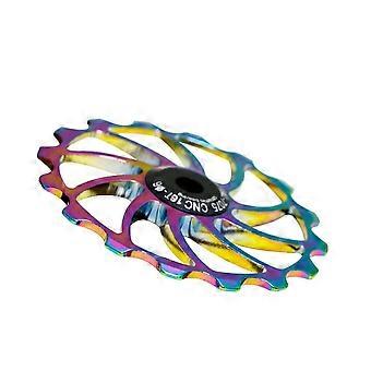 16t Aluminum Alloy Ceramic Bearing Wheel Derailleur Mountain Road Bicycles Guide Wheels Speed Shifting Bike Pulley Cycling