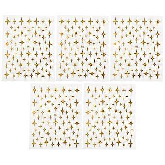 5 vellen Nail Art Prachtige Stickers Nagels Gellak Decoratie Manicure Sticker