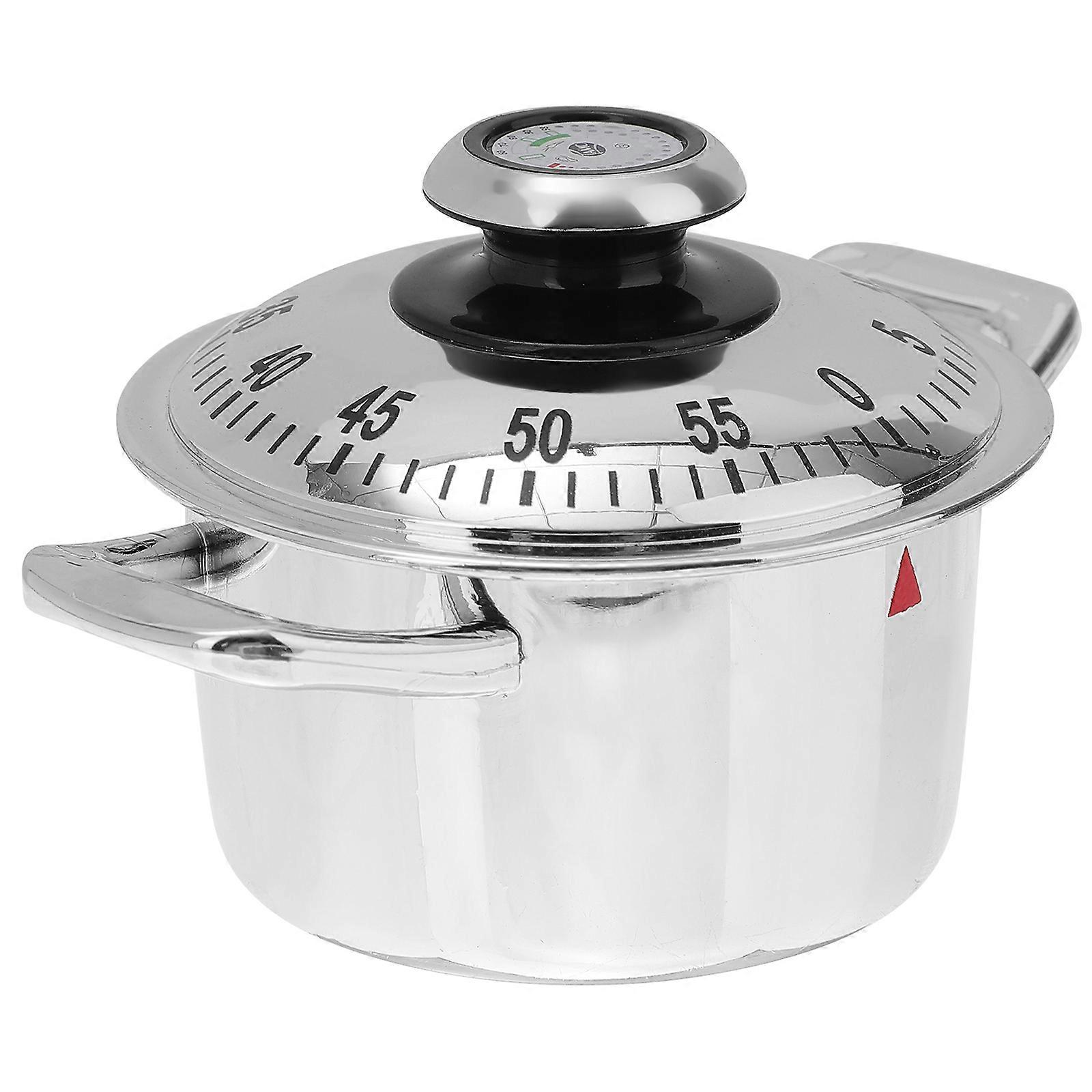 Mechanical Cooking Timer Pot Shape Kitchen Timer Creative Cooking Timer for Home
