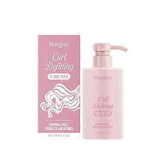 Natural Curly Hair Styling Cream for Voluminous, Shiny Curls with Bangs