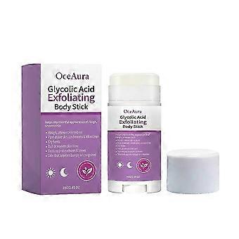 Stick esfoliante corpo 1-3X con acido glicolico, 7% AHA e 0,5% BHA. Esfoliante solido per il corpo, ideale per pelli ruvide e irregolari, macchie scure. Senza sporcare. ZZ60
