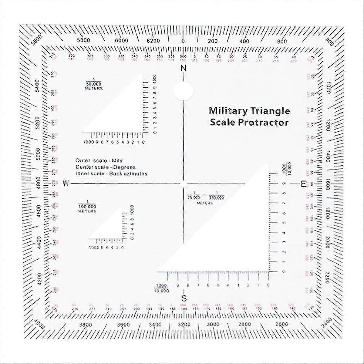 Coordinate Scale Practical Navigation Protractor PA