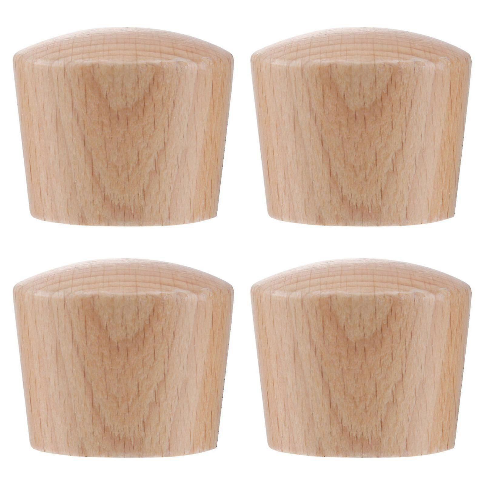 Creative Light Brown Pot Lid Knobs Replacement for Soup Pots Easy Grip Comfort 4pcs