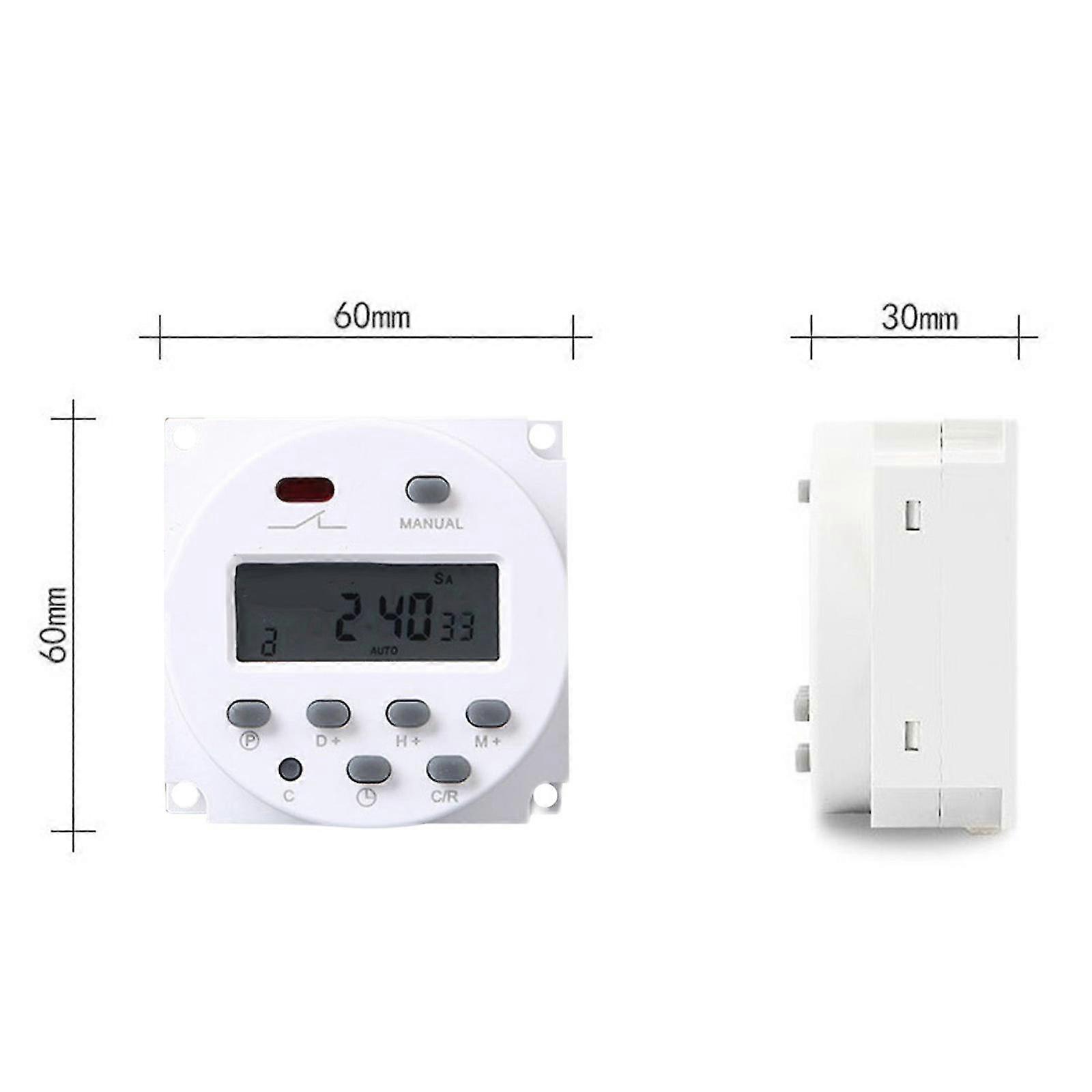 Digital Timer Switch 17 Groups Timings High Precise Anti Interference Microcomputer Time Relay Timer Switch 12V  26-27