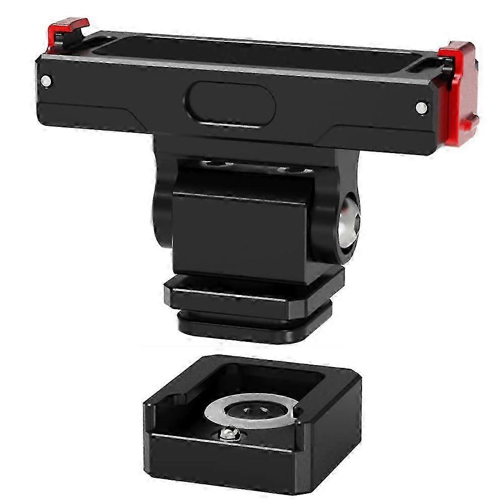 Suitable compatible withInsta360 GO3S/3 Magnetic Quick-Release Cold Shoe to 1/4 Base Multi-Angle Adjustment Fixed Bracket,A