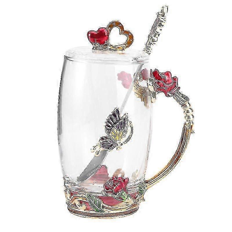 1set Glass Cup Spoon