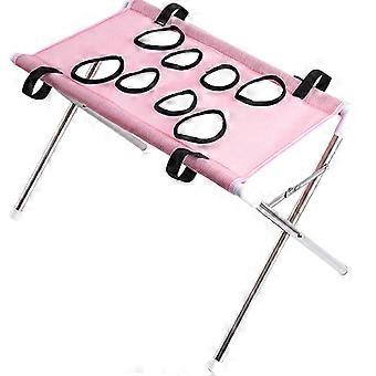 Hamaca para el aseo de mascotas con soporte metálico, bolsa de sujeción para el aseo con soporte articular, mesa de baño antiarañazos para gatos y perros pequeños.